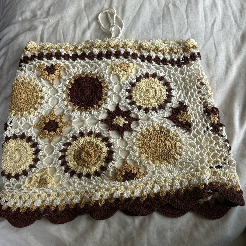 Crochet Sunflower Pattern skirt